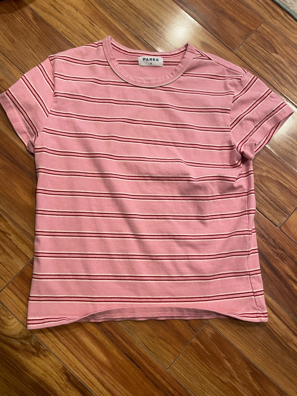 Parke Valentines Striped T-shirt in Sweetheart Stripe